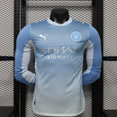 2026/2027 Player Version Long Sleeve Manchester City Home Football Shirt 1:1 Thai Quality