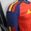 2026 Player Version 2 Stars Spain National Team Home long sleeves Football Shirt 1:1 Thai Quality