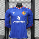 2026/2027 Player Version Long Sleeve Manchester United Away Blue