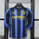 2026/2027 Player Version Long Sleeve Inter Milan Home Football Jersey1:1 Quality Thai