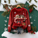 <font dir="auto" style="vertical-align: inherit;"><font dir="auto" style="vertical-align: inherit;">New Christmas-themed loungewear/pajamas for women, autumn and winter, thickened flannel, women's winter loungewear.</font></font>