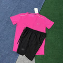Wholesale New Sports Fitness Running Suit Quick-Drying Breathable Loose Casual Short-Sleeved Shorts Men and Women Same Style Fashion