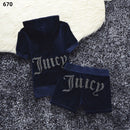 New Summer Goose Velvet Hot Diamond Letters Fashion Casual Sports Suit Shorts Short-Sleeved Women's Clothing Foreign Trade
