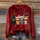 <font dir="auto" style="vertical-align: inherit;"><font dir="auto" style="vertical-align: inherit;">New Christmas-themed loungewear/pajamas for women, autumn and winter, thickened flannel, women's winter loungewear.</font></font>