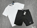 Nike Miler ADV T-Shirt Mineral Slate & Mineral Slate Challenger Shorts Set