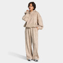 European and American Fashion Yoga Set for Women, Outdoor Running Quick-Dry Breathable Hooded Lazy Style Leopard Print Fitness Sports Set
