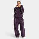 European and American Fashion Yoga Set for Women, Outdoor Running Quick-Dry Breathable Hooded Lazy Style Leopard Print Fitness Sports Set