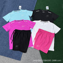 Wholesale New Sports Fitness Running Suit Quick-Drying Breathable Loose Casual Short-Sleeved Shorts Men and Women Same Style Fashion