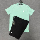 Nike Miler ADV T-Shirt Mineral Slate & Mineral Slate Challenger Shorts Set