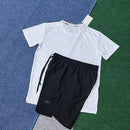 New Sports Fitness Running Suit Quick-Drying Breathable Loose Casual Short-Sleeved Shorts Men and Women