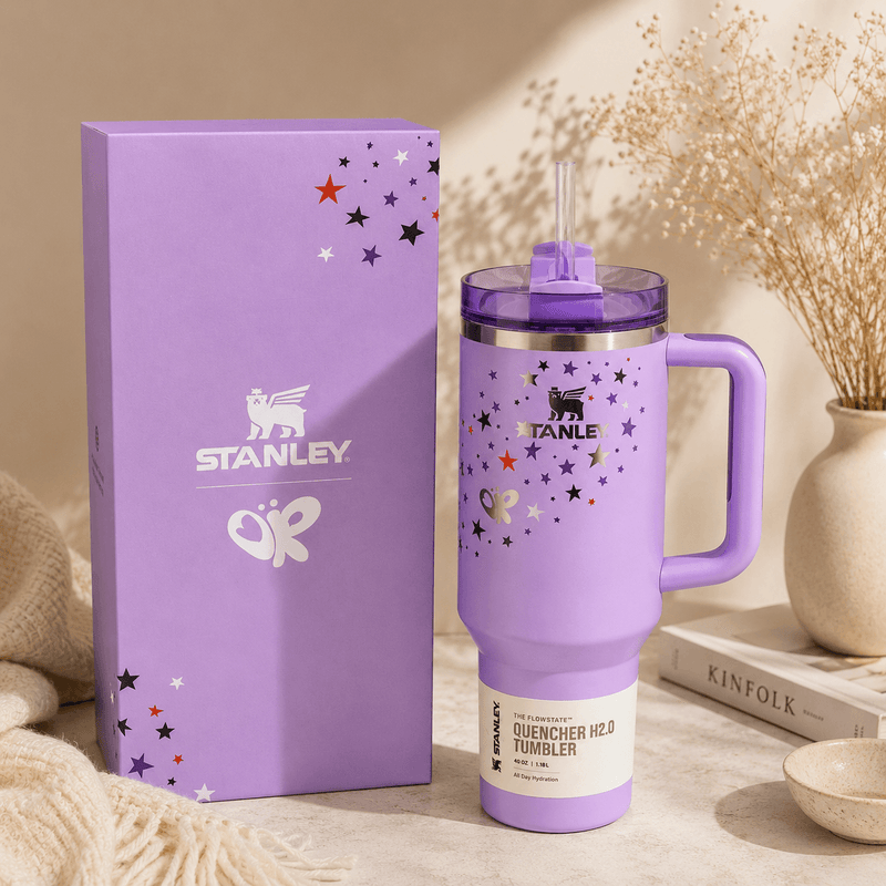 Stanley Lavender Star Butterfly Tumbler