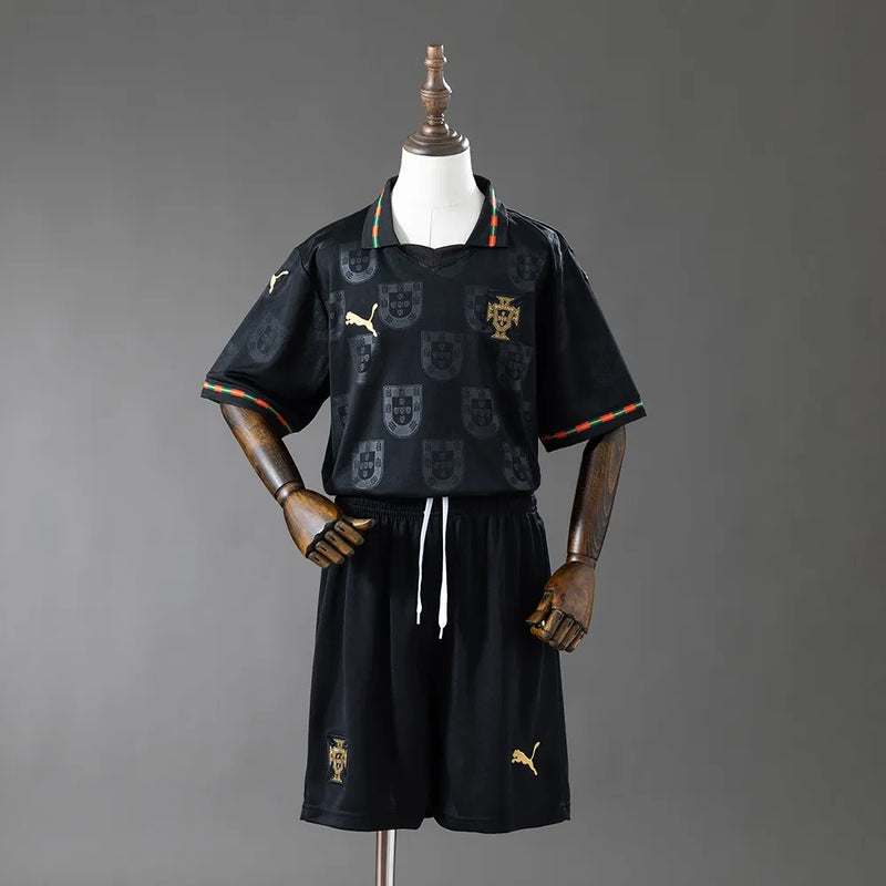 2026 Portugal Black Panther Kids Size