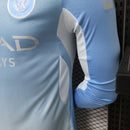 2026/2027 Player Version Long Sleeve Manchester City Home Football Shirt 1:1 Thai Quality