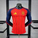 2026 Player Version 2 Stars Spain National Team Home long sleeves Football Shirt 1:1 Thai Quality