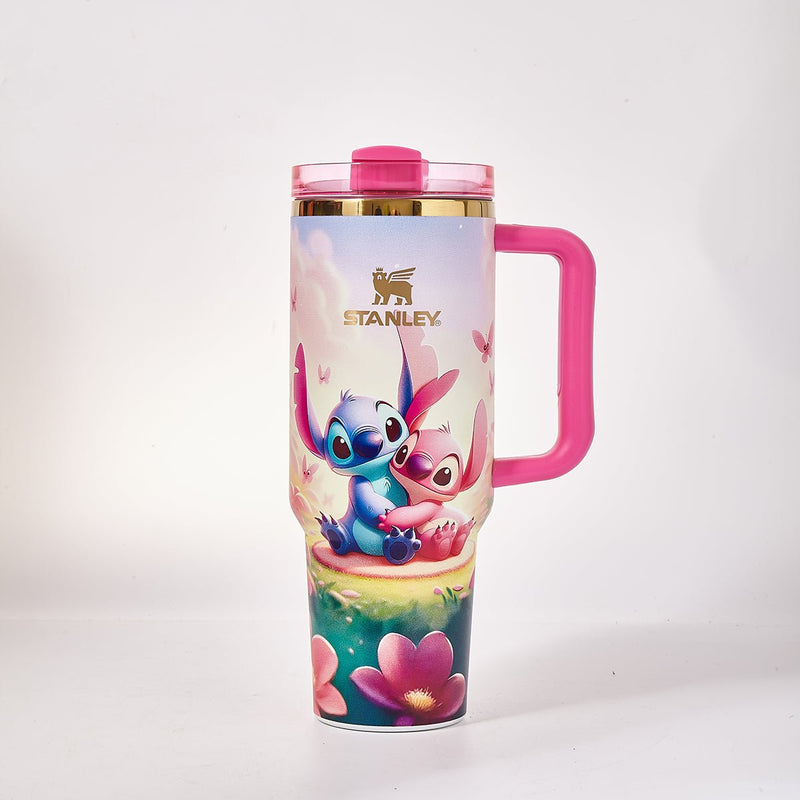 Stanley x Stitch & Angel Love Garden Tumbler